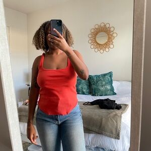 Orange Free People Movement Tank